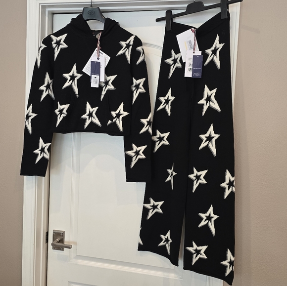 💥 SET - Perfect Moment Intarsia merino wool sweater and Pants Whistler Hoodie - Picture 11 of 16